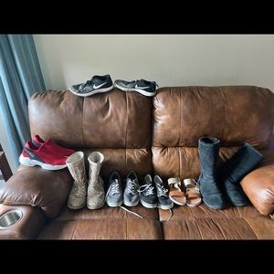 Clothes and shoes mostly smalls and mediums :)